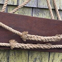 Antique Wooden Nautical Bosun’s Boatswain Chair, circa 1920s