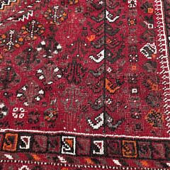  Antique Hand Knotted Hamadan Oriental Carpet Rug, 20th century