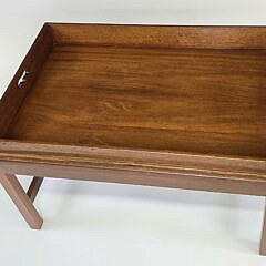 Antique Mahogany Butlers Serving Tray Top Coffee Table, 19th century