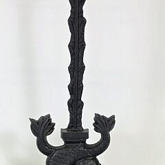 Vintage Cast Iron Double Dolphin Doorstop, 20th century