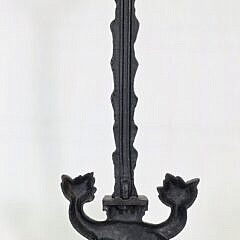 Vintage Cast Iron Double Dolphin Doorstop, 20th century