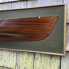 Antique Eight-Lift Half Hull Boat Model, circa 1920s
