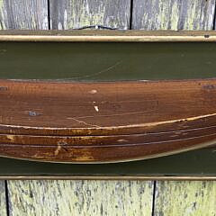Antique Eight-Lift Half Hull Boat Model, circa 1920s