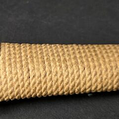 Antique Sailor Made Macrame Fancy Ropework First Mates Bone Dagger, 19th century