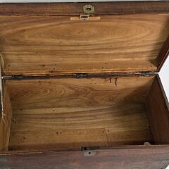 Antique Chinese Export Brass Bound Camphorwood Trunk, 19th Century
