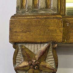 Antique French Gilt Empire Style Trumeau Mirror, circa 1920s