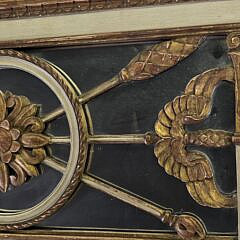 Antique French Gilt Empire Style Trumeau Mirror, circa 1920s