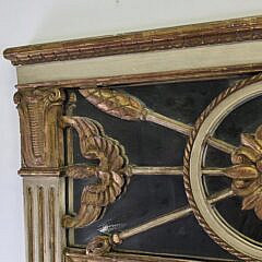 Antique French Gilt Empire Style Trumeau Mirror, circa 1920s