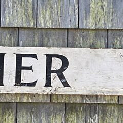 Vintage Carved and Painted “Weather Vanes” Advertising Trade Sign, 20th century