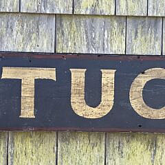 Antique Style Painted Nantucket Advertising Trade Sign