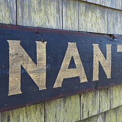 Antique Style Painted Nantucket Advertising Trade Sign