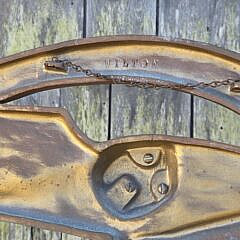  Vintage Paint Decorated Metal Bellamy Style Eagle Wall Plaque, 20th Century