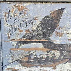 American Folk Art Antique Style Nantucket Whale Oil Merchant Trade Sign