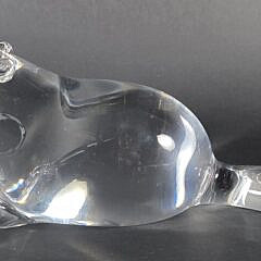 Signed Steuben Clear Crystal Figural Beaver Figurine