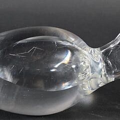 Signed Steuben Clear Crystal Figural Beaver Figurine