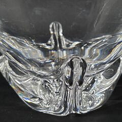 Signed Steuben Clear Crystal Center Bowl, 20th century