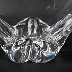 Signed Steuben Clear Crystal Center Bowl, 20th century