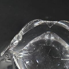 Signed Steuben Clear Crystal Center Bowl, 20th century