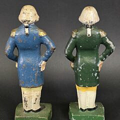 Pair of George Washington Figural Cast Iron Doorstops