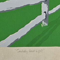 Scarce Eric Holch Artist’s Proof Nantucket Silk Screen, “Sankaty Head Lighthouse”, 20th century