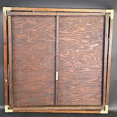  Vintage Multi Wood Inlaid Gameboard Folding Card Table