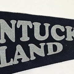 Vintage Pictorial Nantucket Island Map Pennant Flag, 20th century