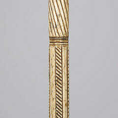 Early Whaler Made Turk’s Knot Turban Walking Stick, circa 1840s