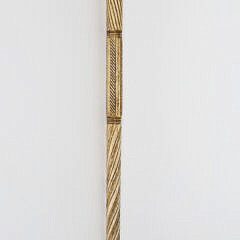Early Whaler Made Turk’s Knot Turban Walking Stick, circa 1840s