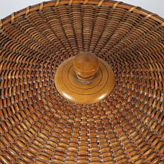 Scarce Ray Family Nantucket Woven Pie Basket