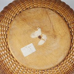 Scarce Ray Family Nantucket Woven Pie Basket
