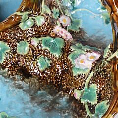 Antique George Jones Majolica Strawberry Basket
