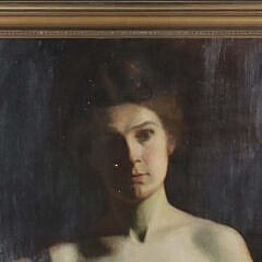 Oil on Board “Portrait of a Lady”, Attributed to George Loftus Noyes