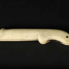 Sailor Carved Antique Whale Bone Penis Switch Blade, 19th Century
