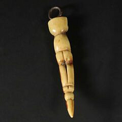 Whaleman Carved Nude Female Pendant, 19th Century