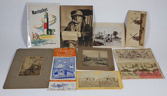 Ten Pieces of Nantucket Ephemora Including Pamphlets and Photos