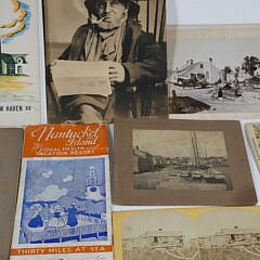 Ten Pieces of Nantucket Ephemora Including Pamphlets and Photos