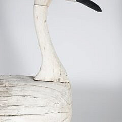 Carved Wood Folk Art Swan