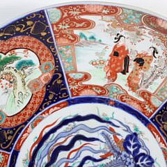 Japanese Imari Arita Charger (Trees), 19th Century