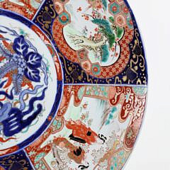 Japanese Imari Arita Charger (Trees), 19th Century