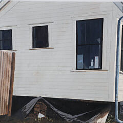 John Austin Tempera on Artist Board “White House in Woods Hole”