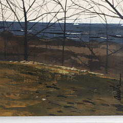 John Austin Tempera on Artist Board “White House in Woods Hole”
