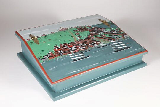 G.P. Scheide Decorated Writing Box
