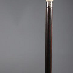Carved Wood and Antique Ivory Horse Grip Cane, 19th Century