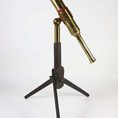 Brass and Wood Table Top Telescope in Fitted Box, 19th Century