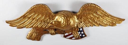 Carved and Gilt American Eagle