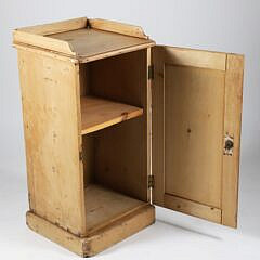 Antique English Pine Bedside Stand