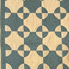 American Green and Mustard “Robbing Peter to Pay Paul” Patchwork Quilt