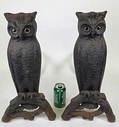 4830-955 Owl Andirons A