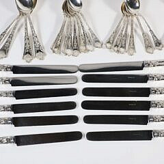 Tiffany & Co. Sterling Silver Flatware Service in the “Persian” Pattern, 81 Pieces, Approx. 100 Troy Ounces