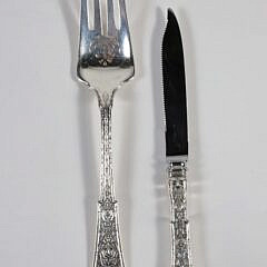 Tiffany & Co. Sterling Silver Flatware Service in the “Persian” Pattern, 81 Pieces, Approx. 100 Troy Ounces